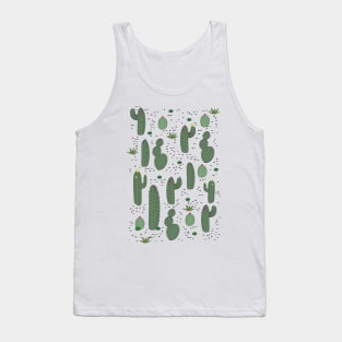 Vintage Cactus Pattern Tank Top